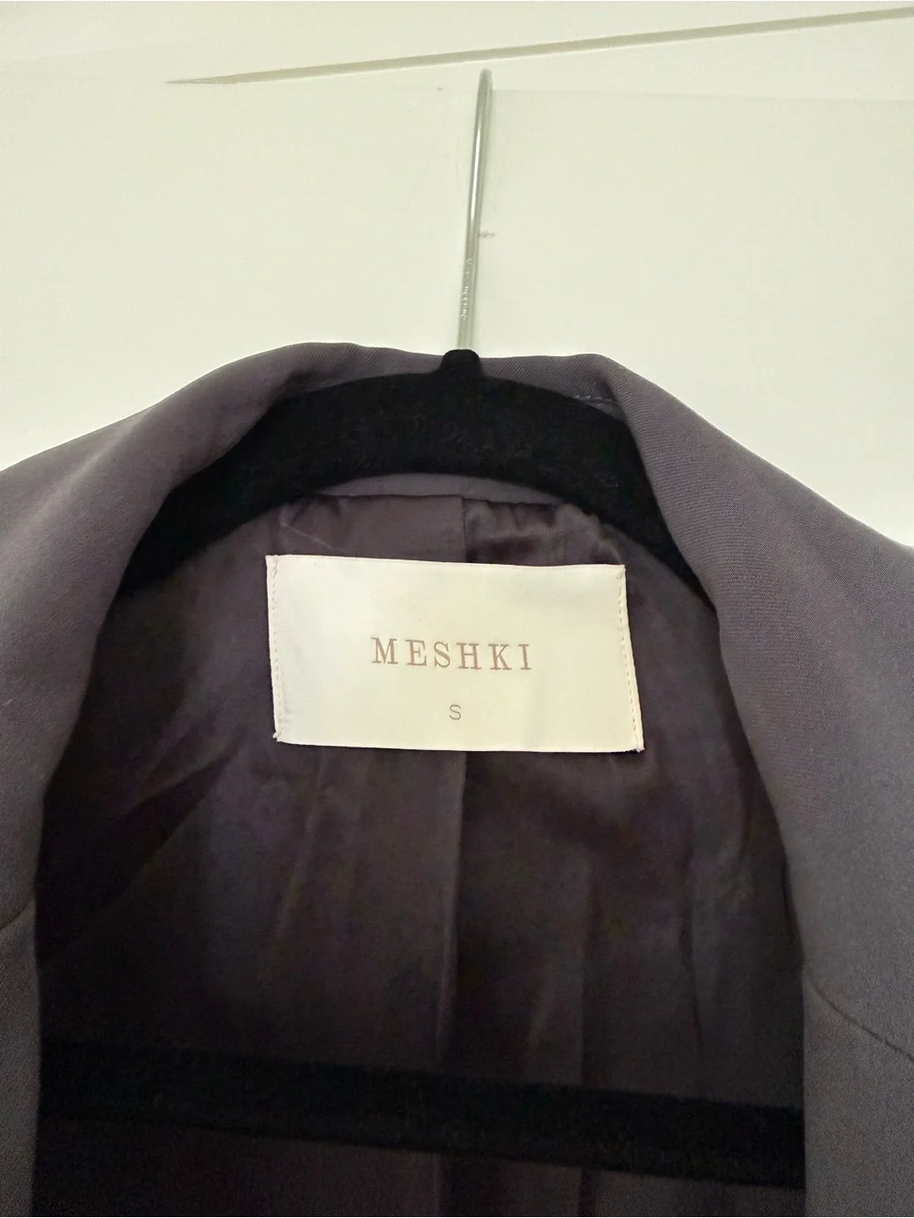 MESHKI Simone Oversized Blazer Jacket in Gray Charcoal - Picture 3 of 10